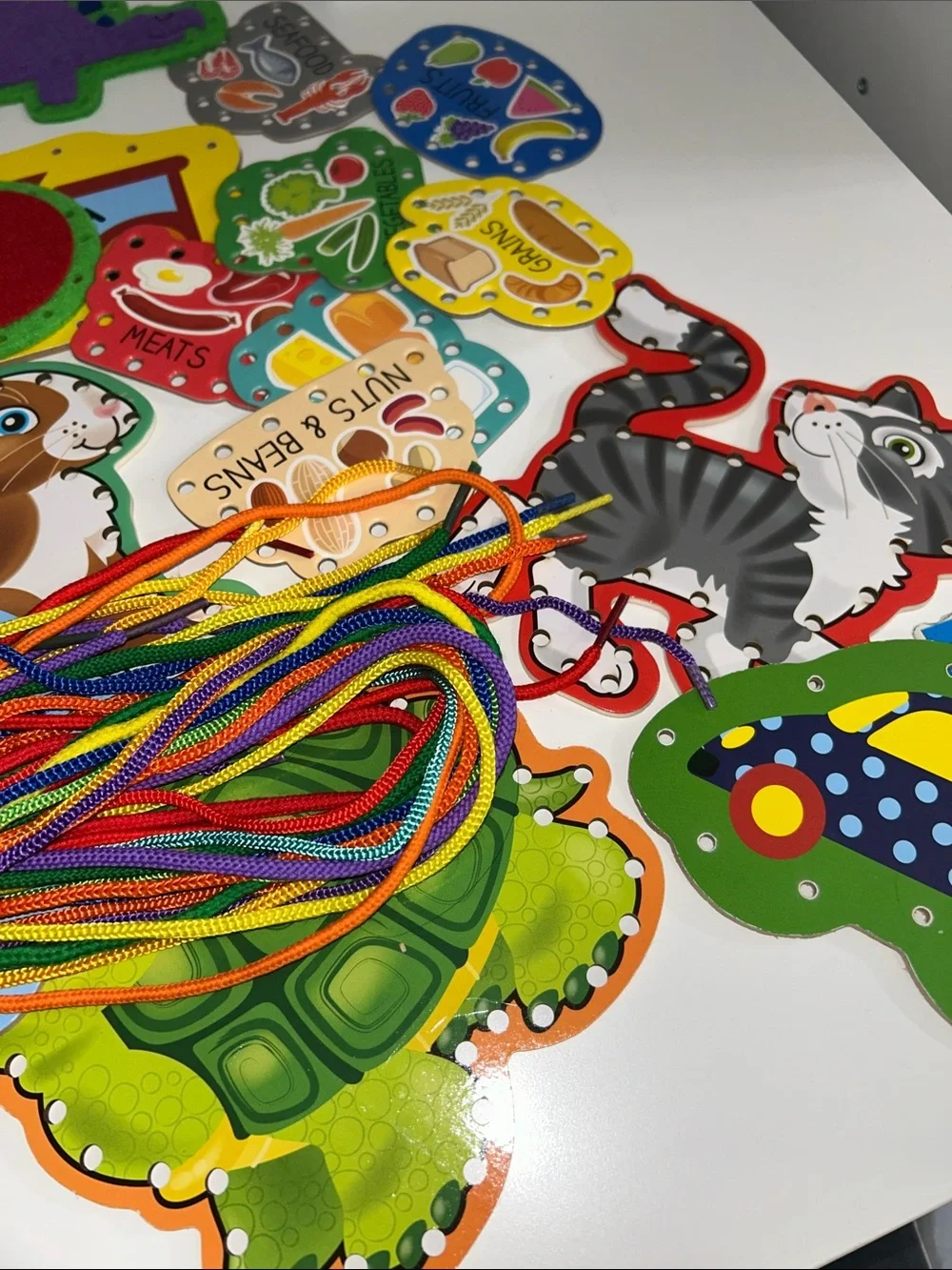 Children’s Lacing Bundle Animals + Dinos + Cars + Foods Laces Included